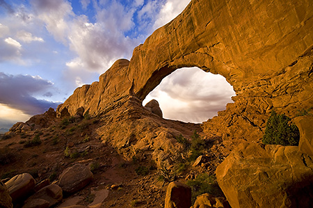 North Window in Morning Light, Arches National Park, UT